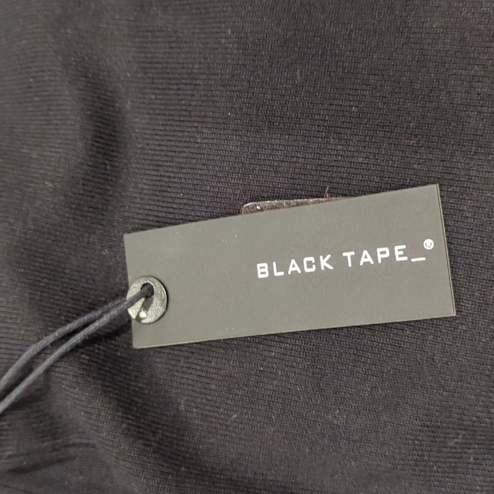 NWT BLACK Tape Knit Skirt with side ties - Picture 4 of 7